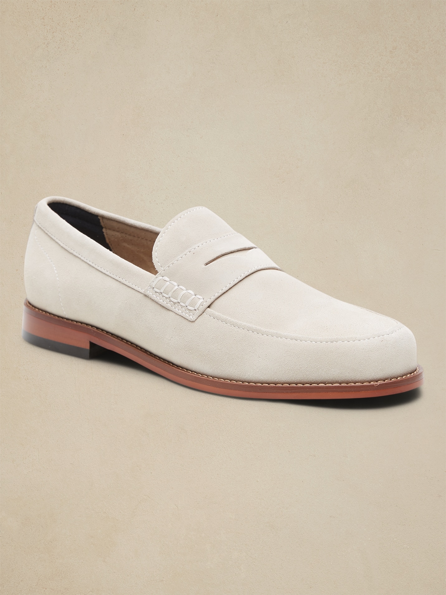 white suede loafers mens