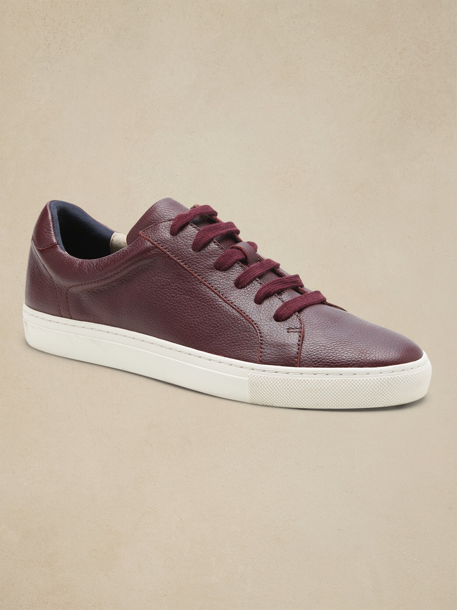 Banana Republic Nicklas Leather Sneaker purple. 1