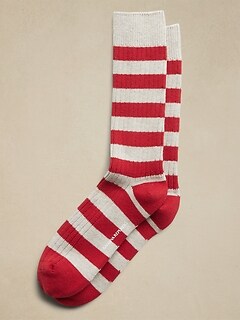 Stripe Boot Sock