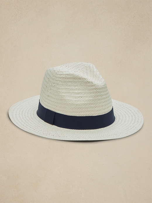 Classic Straw Fedora Banana Republic