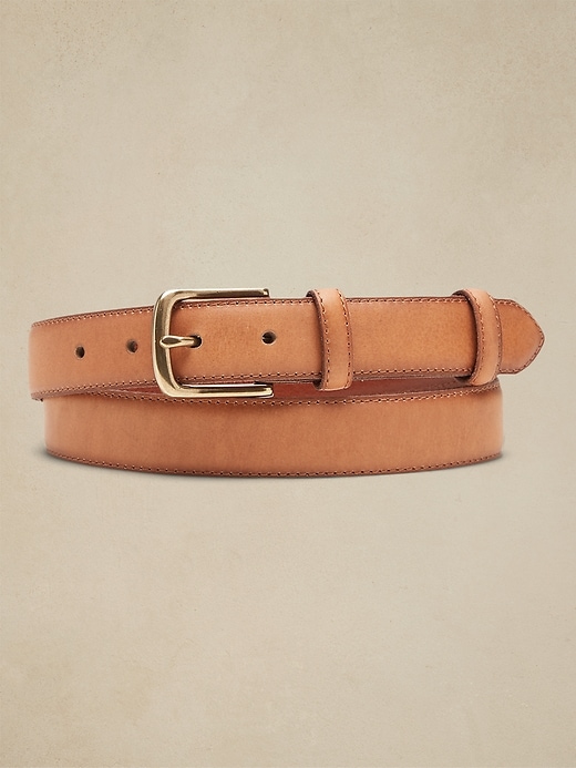 Burnished Leather Belt Banana Republic