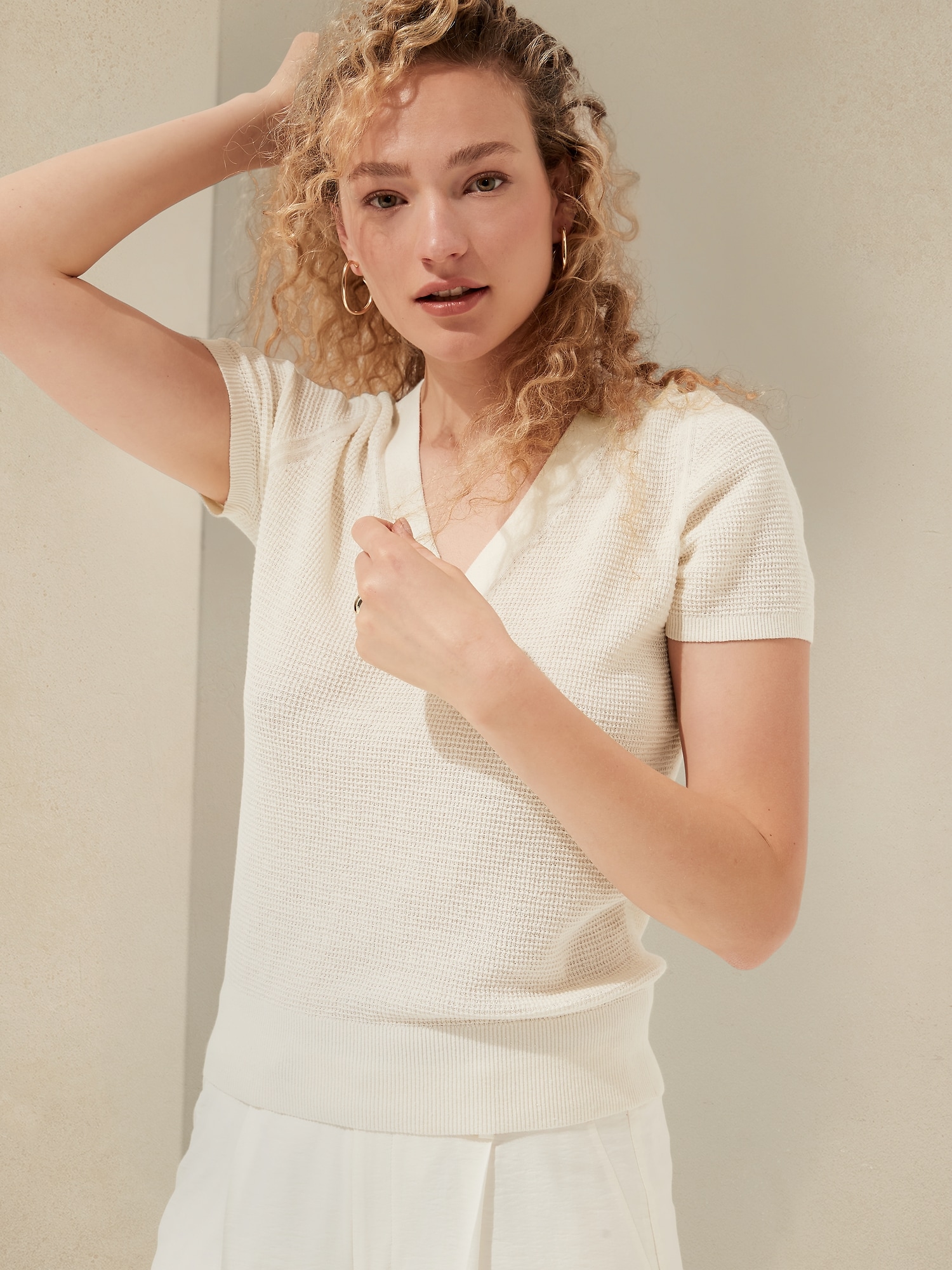 Hemp-Cotton Sweater Top