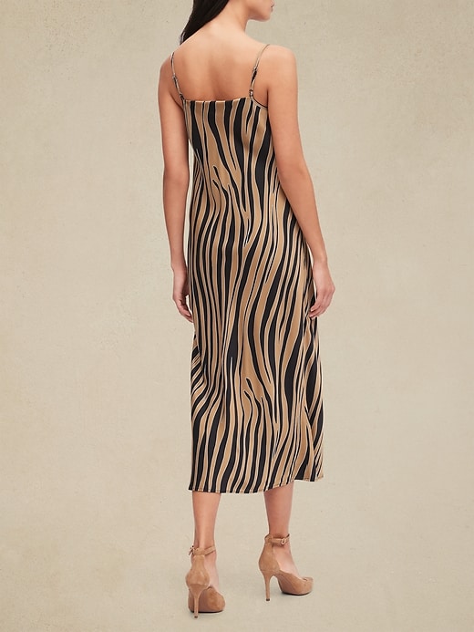 Zebra Print Slip Dress