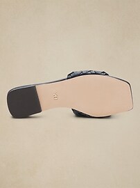 Sandales Sabots Cloutés En Cuir Banana Republic Taille 6 - Occasion En état Impeccable (Pristine)