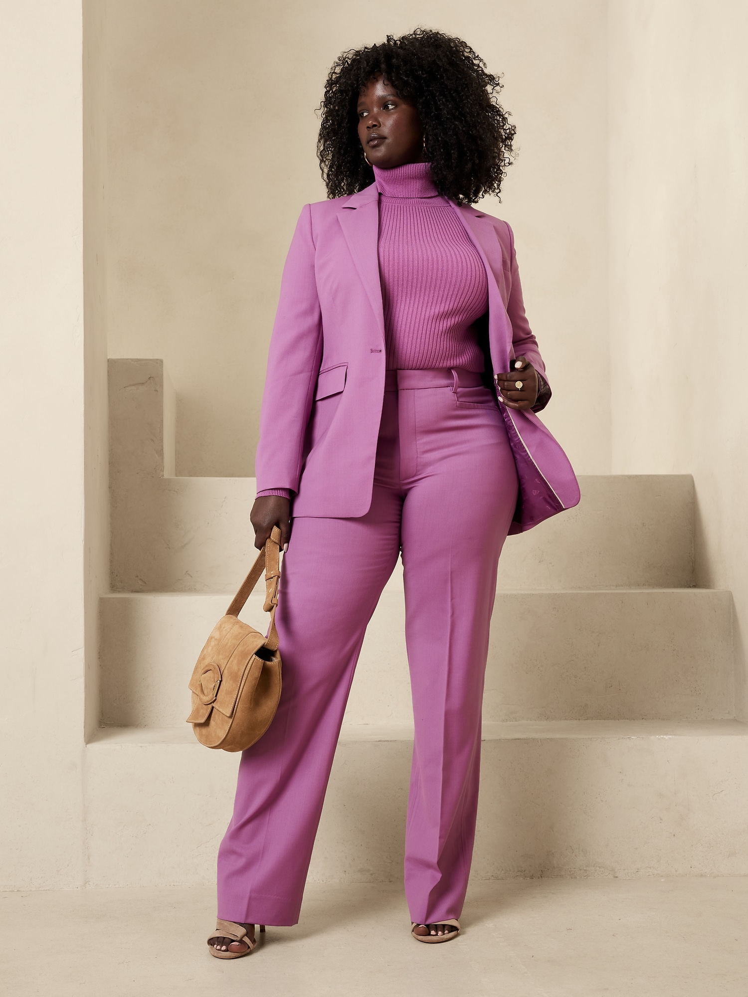 Image number 7 showing, Siena Straight Italian Wool Pant