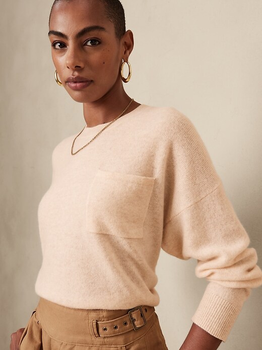 Image number 3 showing, Cropped Cashmere Sweater