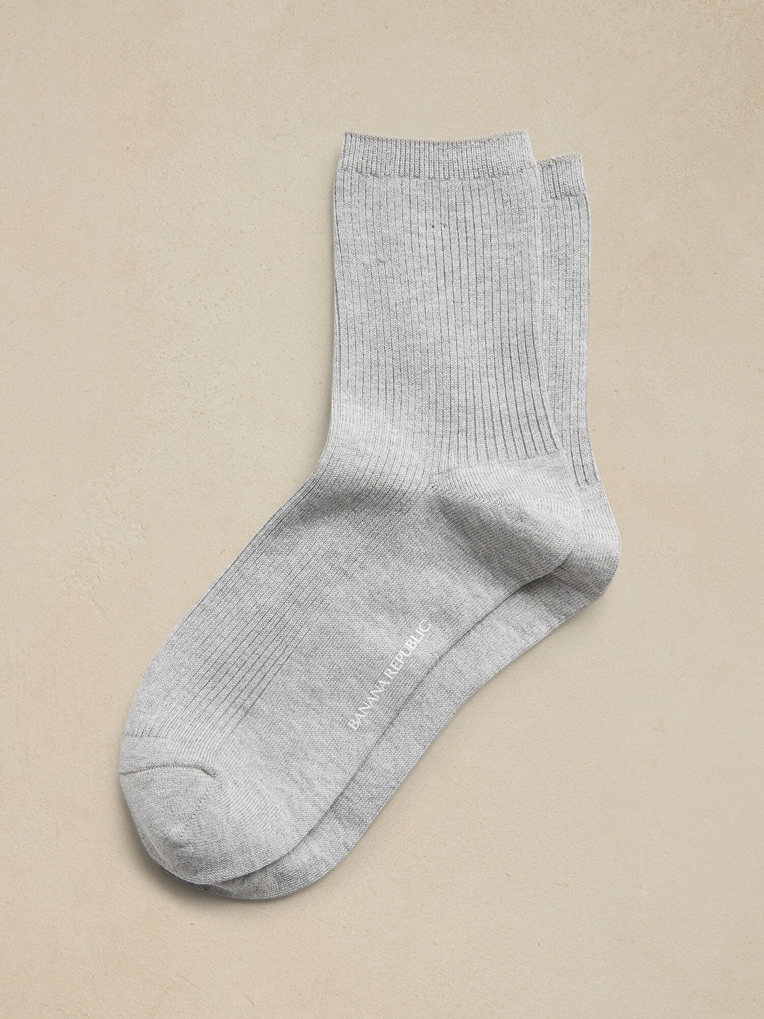 Silk-Cotton Crew Sock