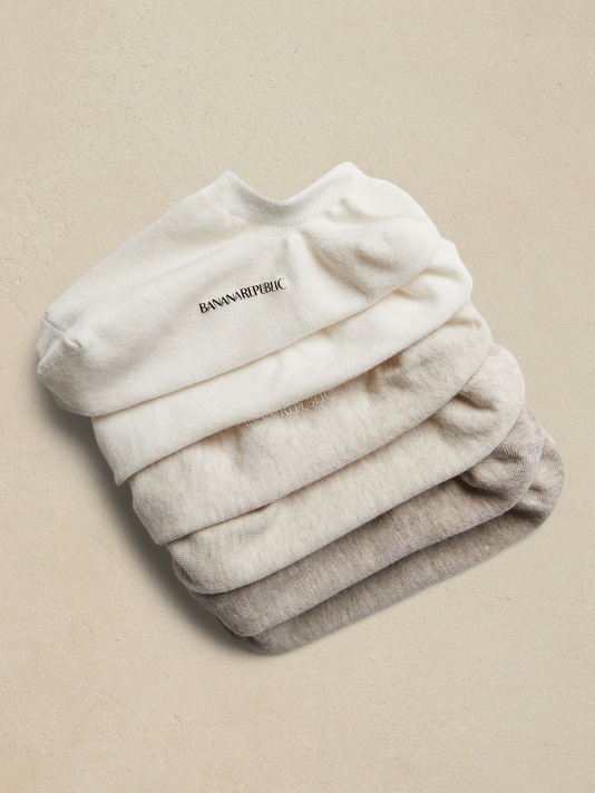 Heathered No-Show Sock 3-Pack