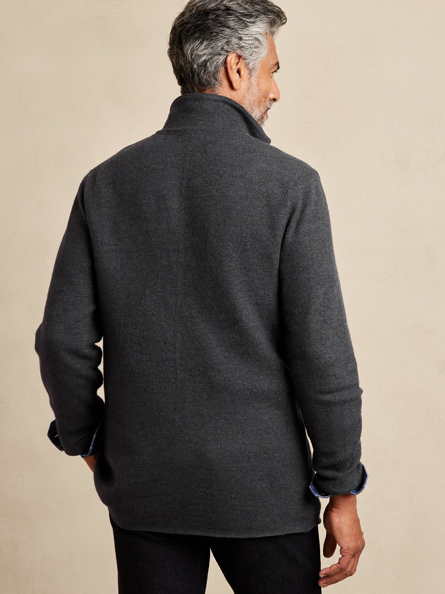 Milano Wool-Blend Sweater Blazer