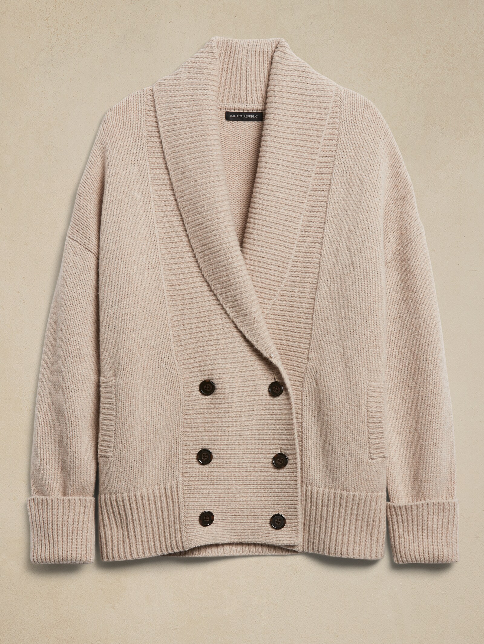 Cardigan Banana Republic - Couleur Crème Avec Cravate - Taille M - Très Bon État