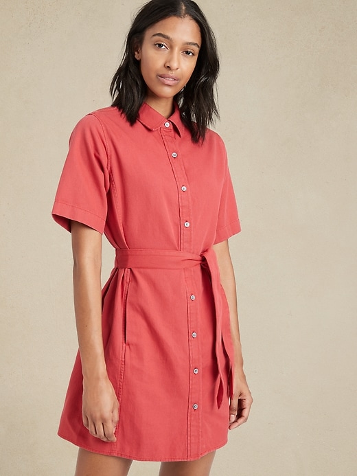 Cotton-Linen Shirtdress