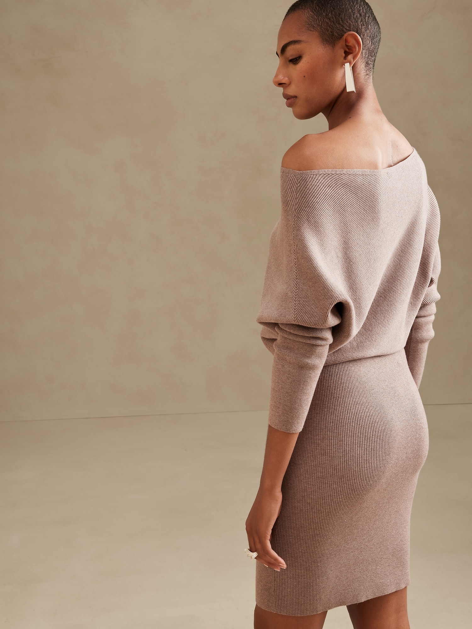 Colleta Off-Shoulder Sweater Dress