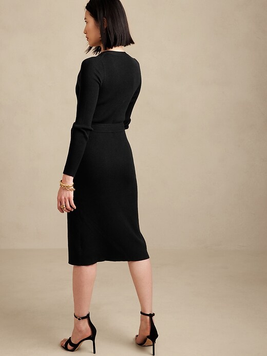 netta ribbed wrap dress Banana Republic Netta Ribbed Wrap Dress