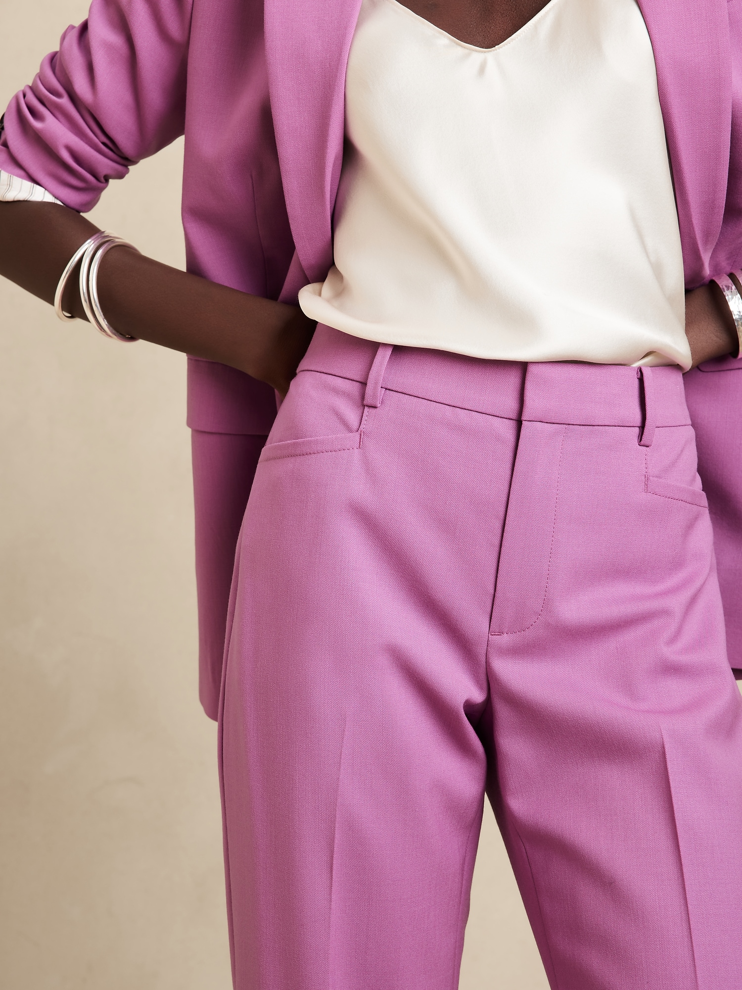 Image number 6 showing, Siena Straight Italian Wool Pant
