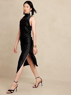 Eclipse Silk Midi Dress