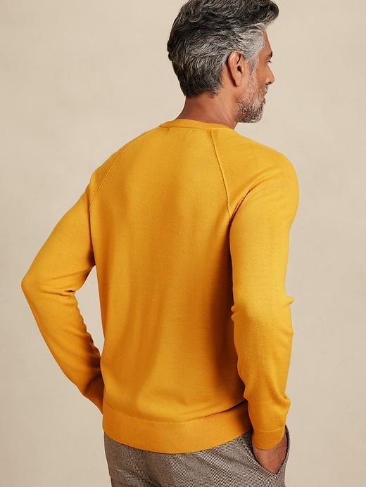 Italian Merino Crew-Neck Sweater Banana Republic