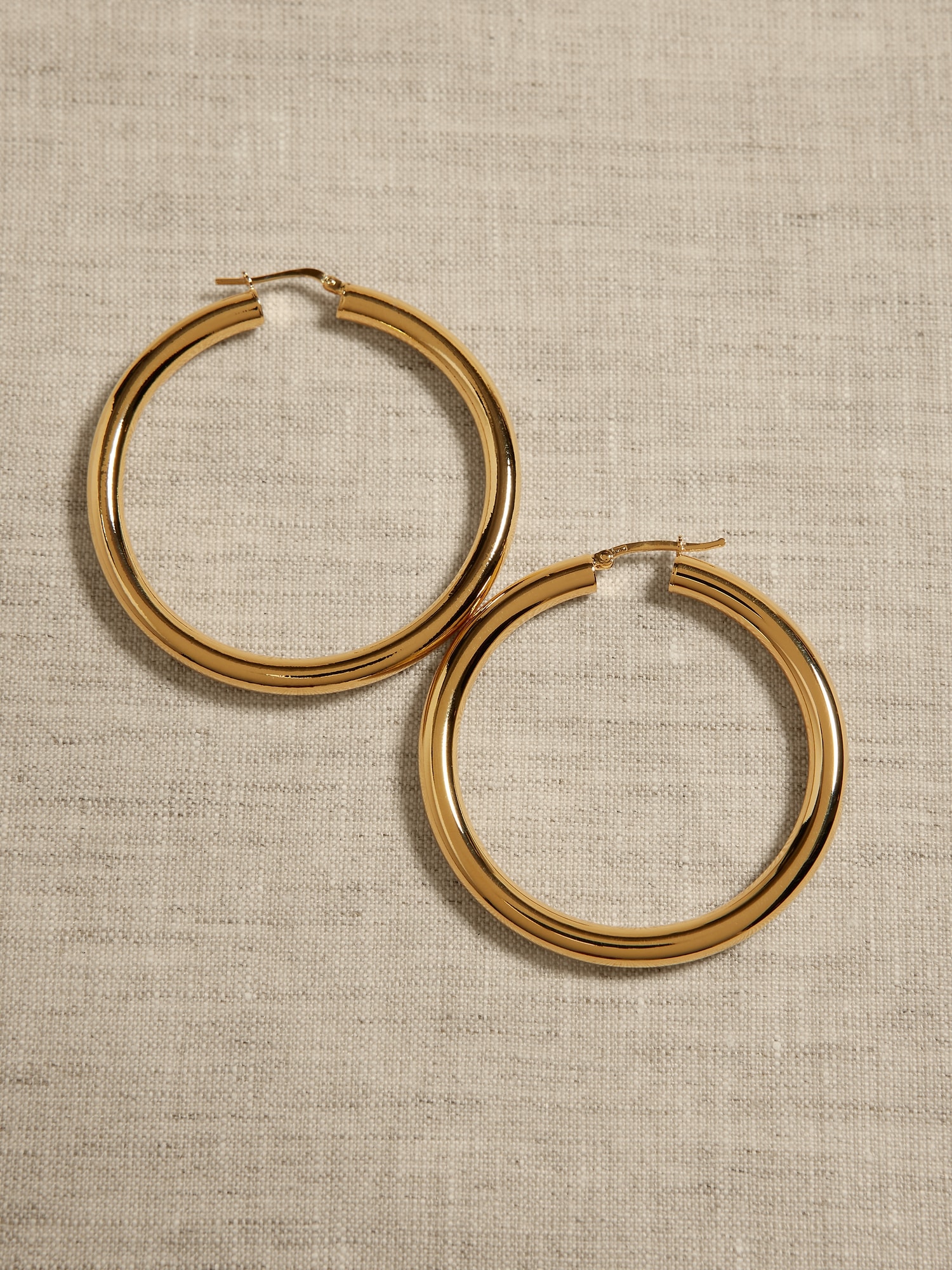 Ravena Large Hoop Earrings &#124 Aureus + Argent