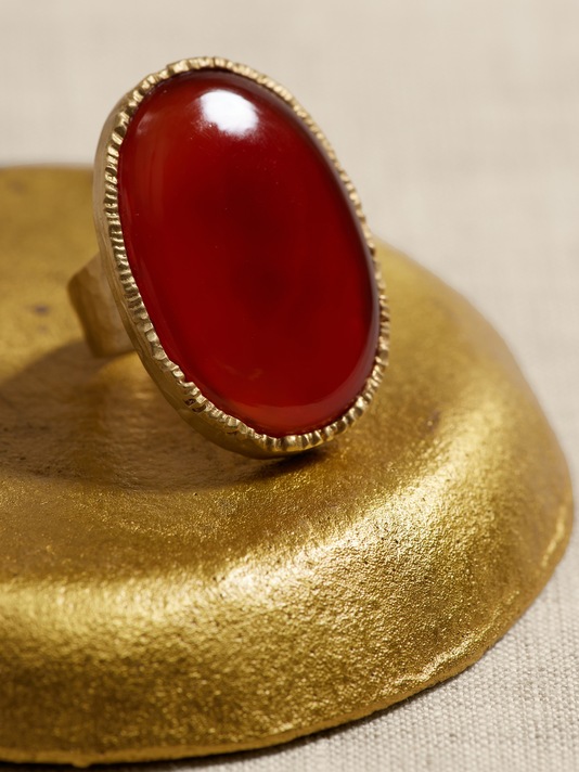 Ovalo Red Onyx Ring | Aureus + Argent