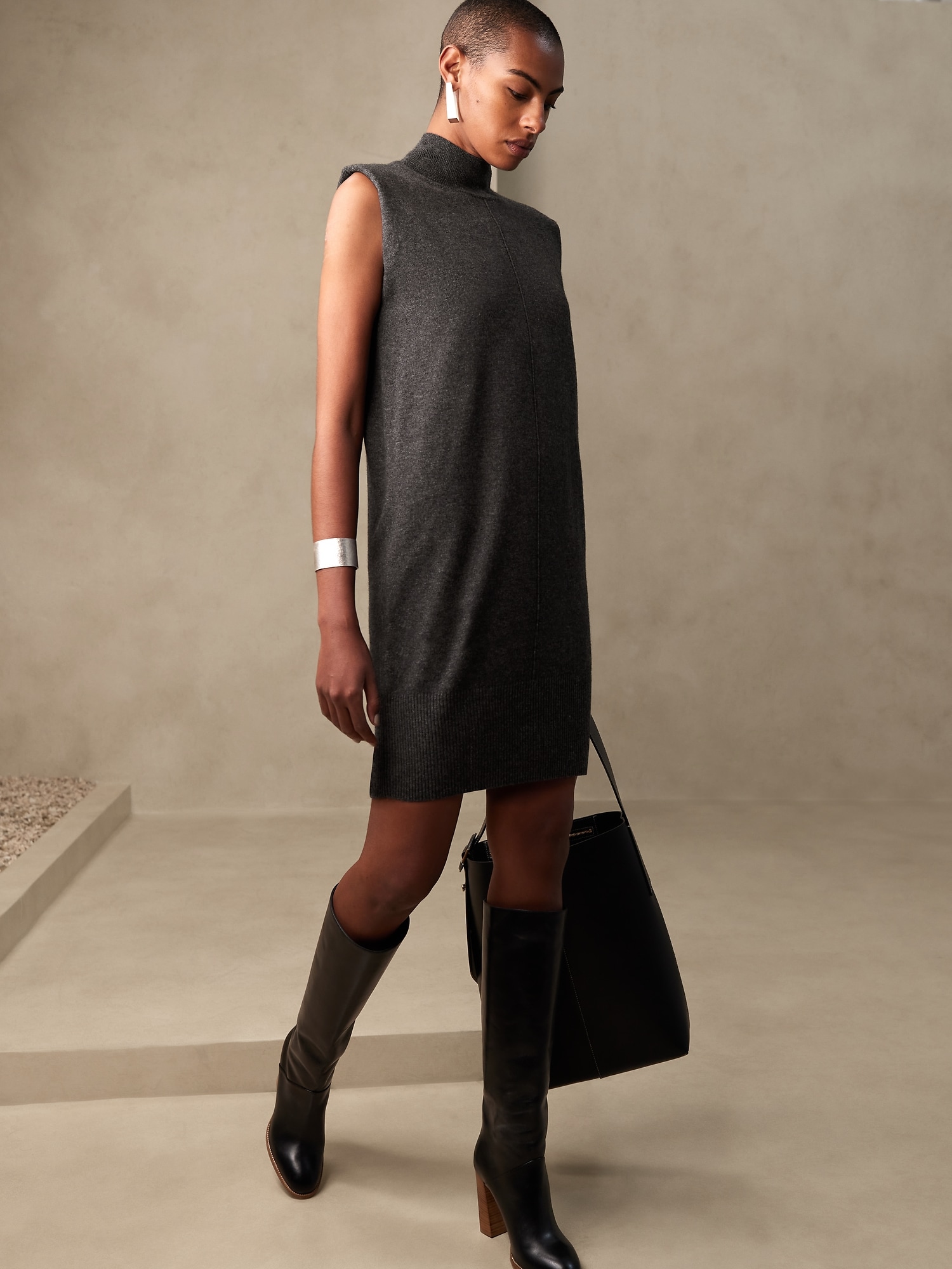 Franca Merino-Cashmere Sweater Dress