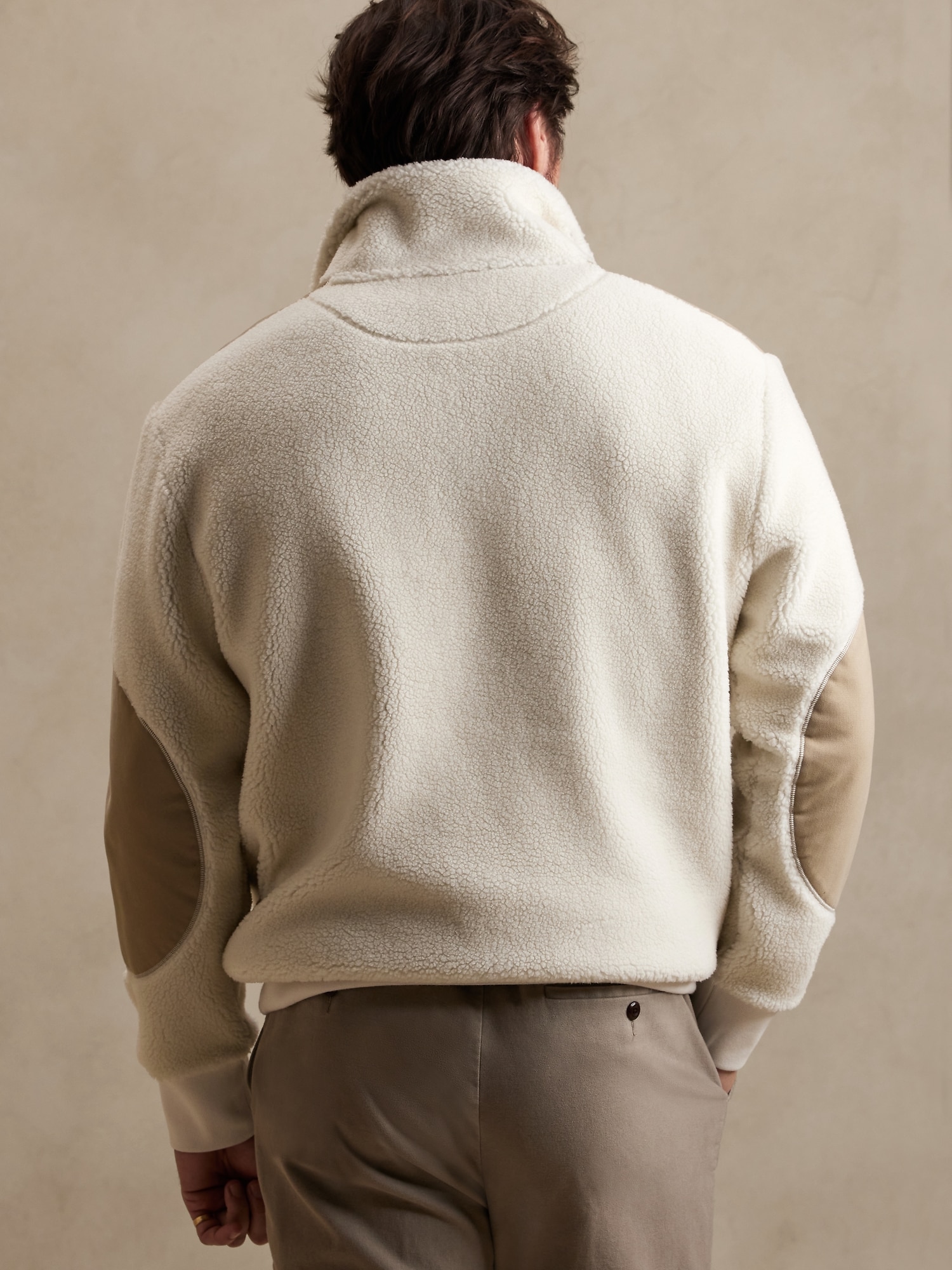 Half-Zip Sherpa Sweater