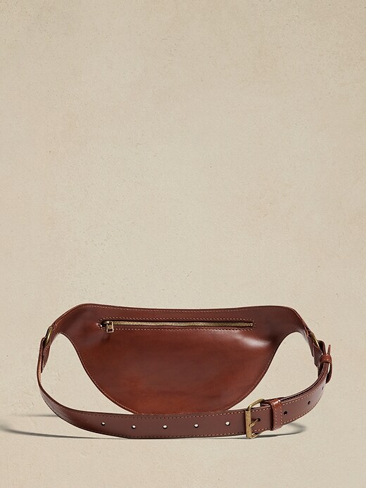 Sac à Main Banana Republic En Cuir Marron - Vintage - Porté épaule - Femme - Très Bon état Occasion