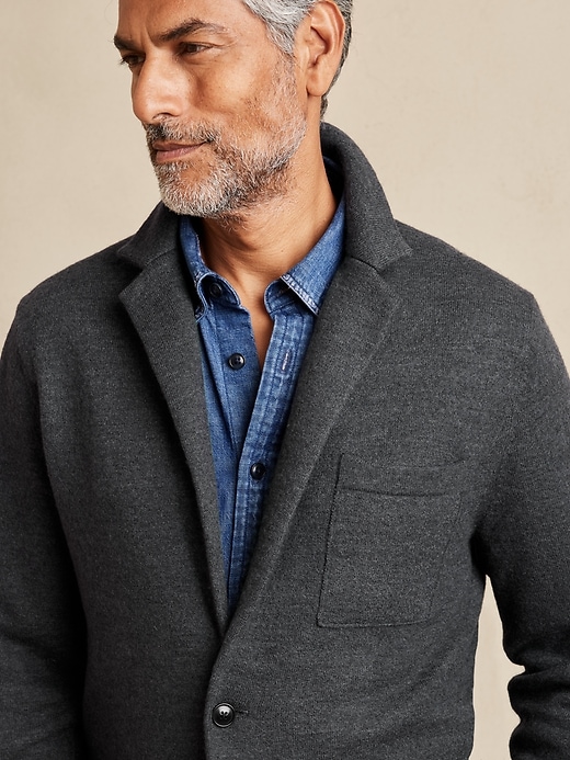 Merino sweater blazer best sale