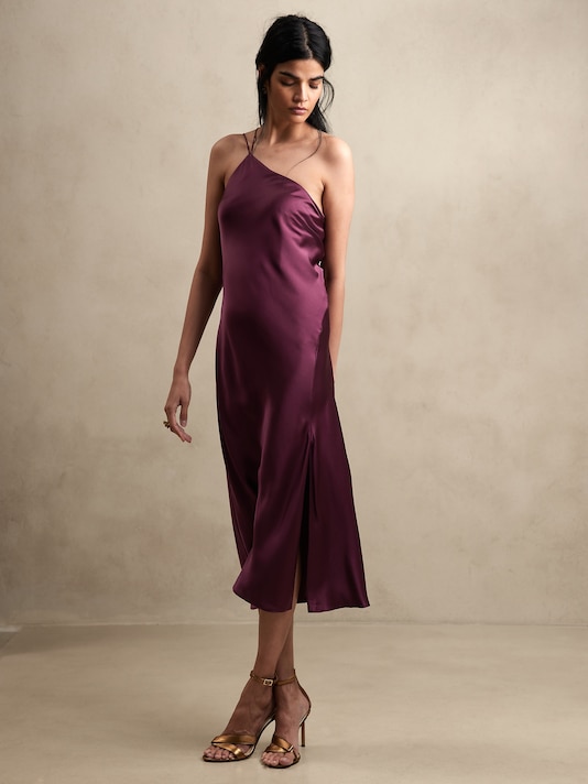 Divine Silk One-Shoulder Dress