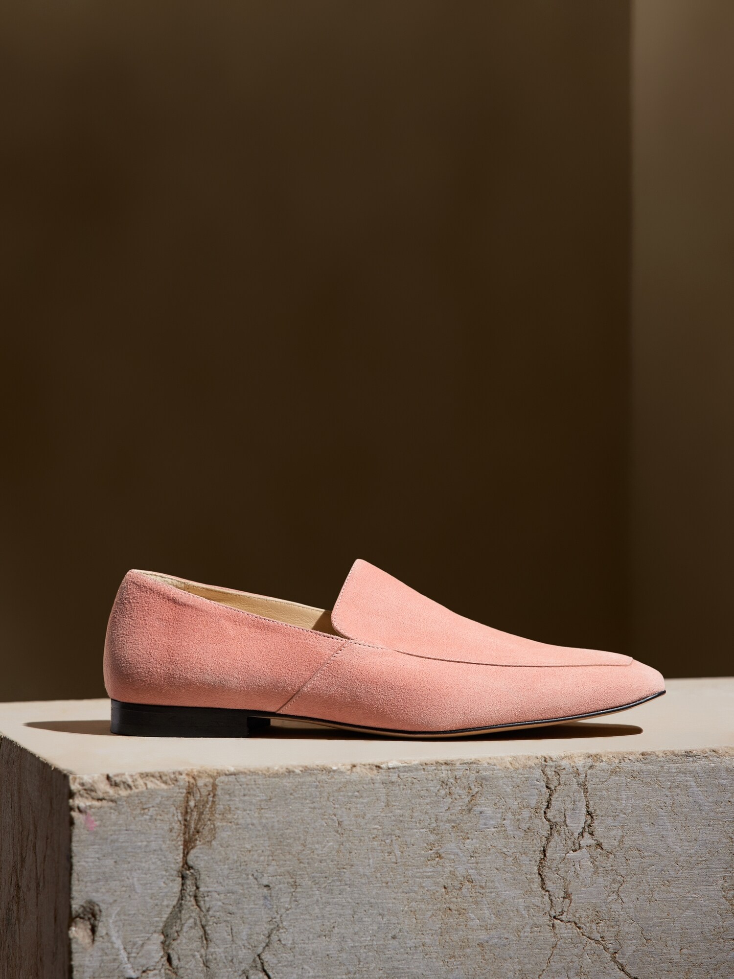 Mens pink suede on sale loafers