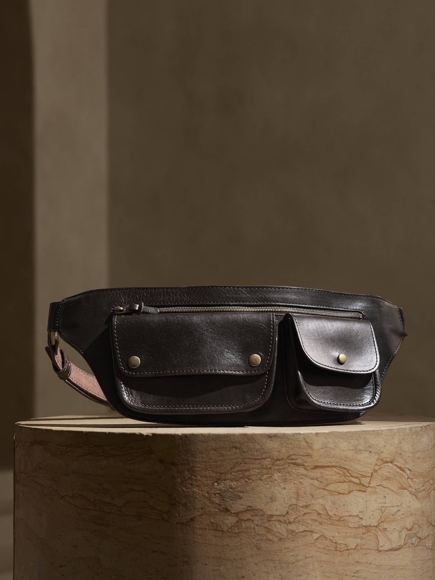 Morocco Leather Belt Bag