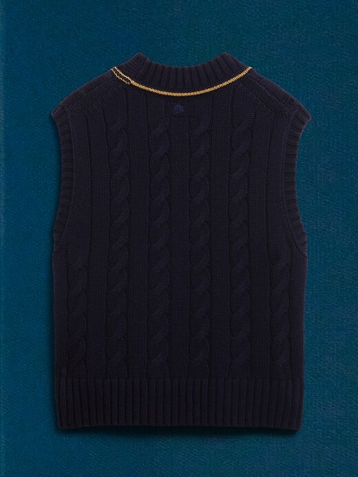 Image number 6 showing, BR ATHLETICS Cable-Knit Vest