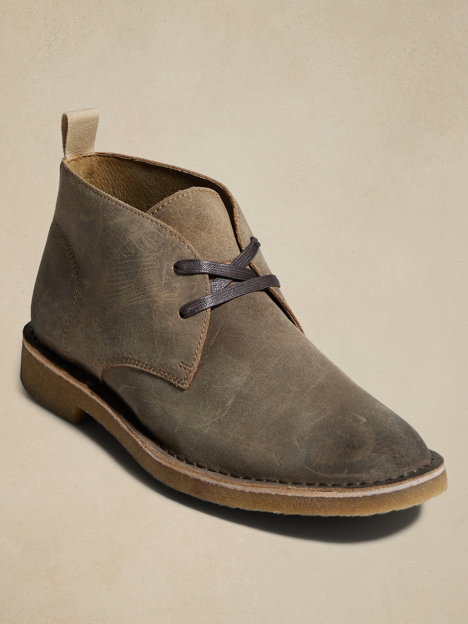 Brendt Leather Chukka Boot with Crepe Sole