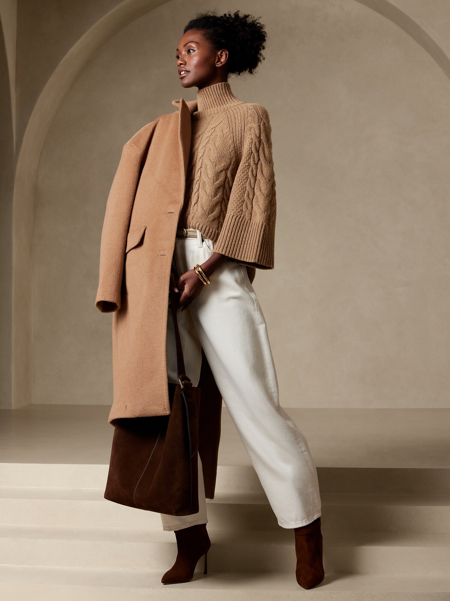 Cavo Flare-Sleeve Sweater | Banana Republic