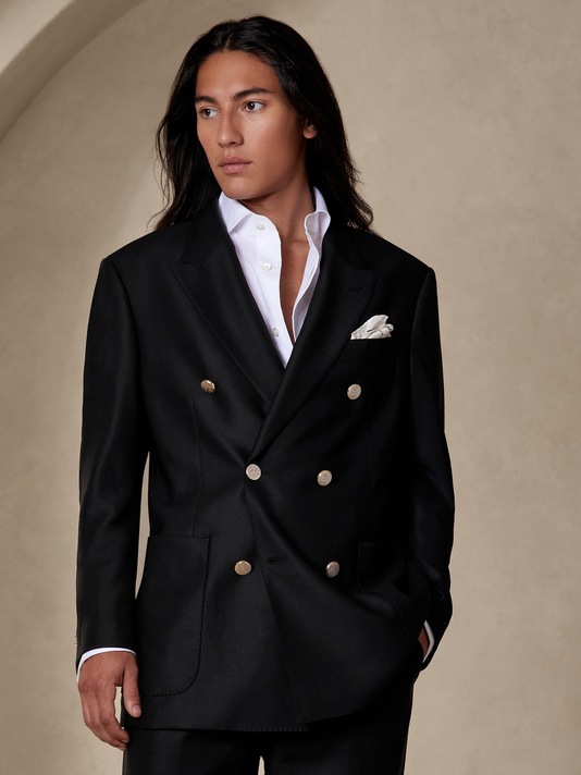 Barque Double-Breasted Suit Jacket