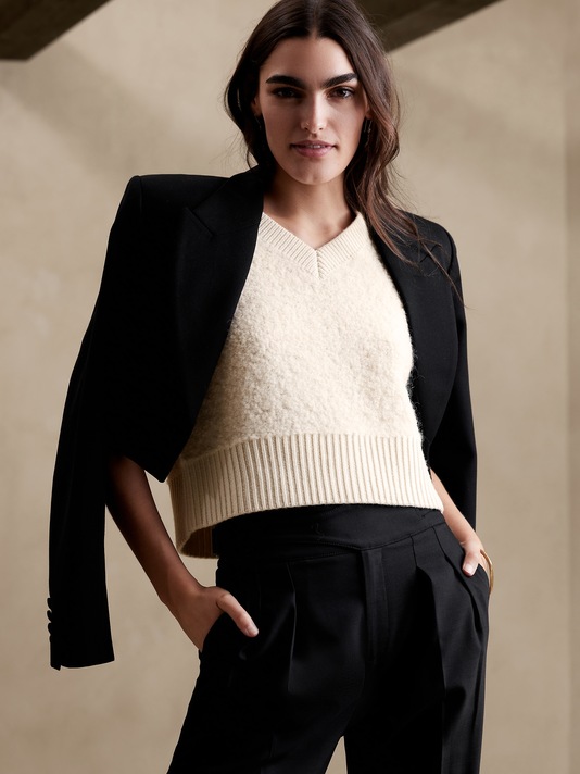 Safido Bouclé Sweater Vest