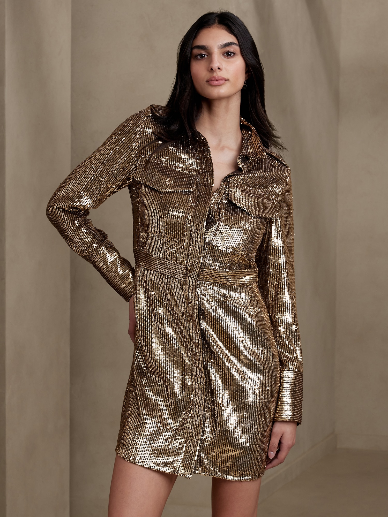 Gold sequin hotsell dress zara