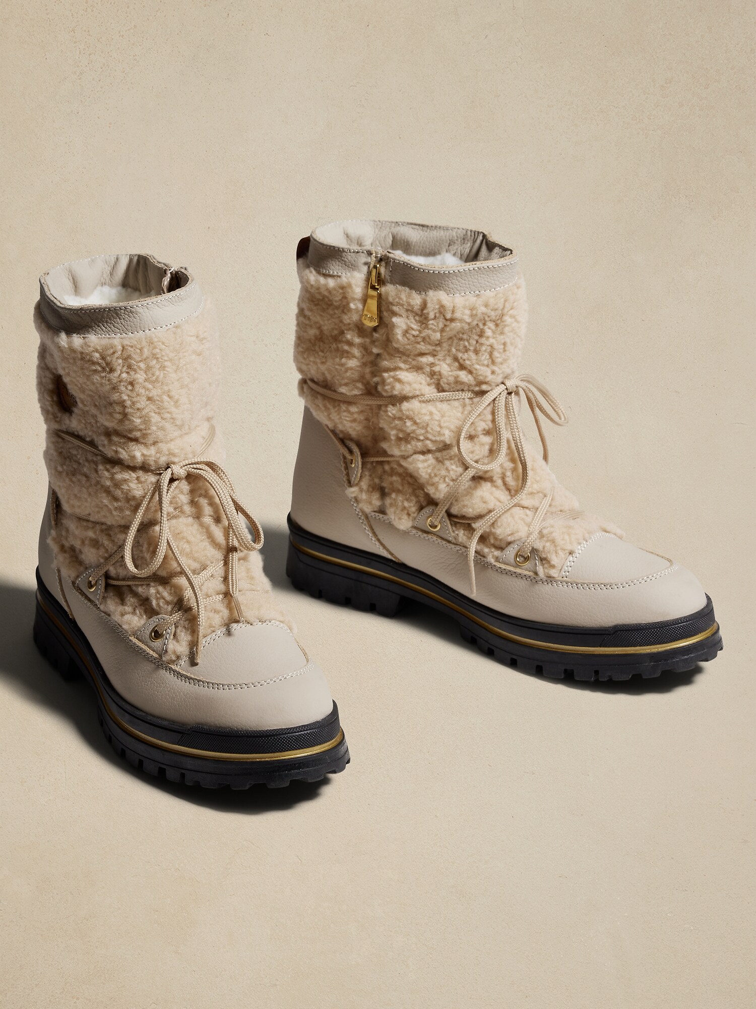 pajar beige boots