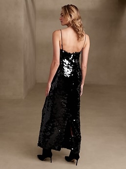 Milky way store sequin maxi dress