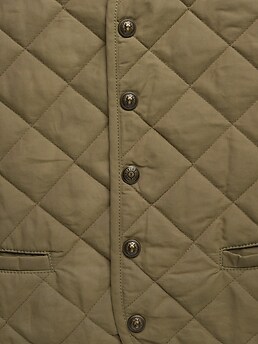 高知インター店 TENKUMARU Hickory Quilt Vest BR メンズ