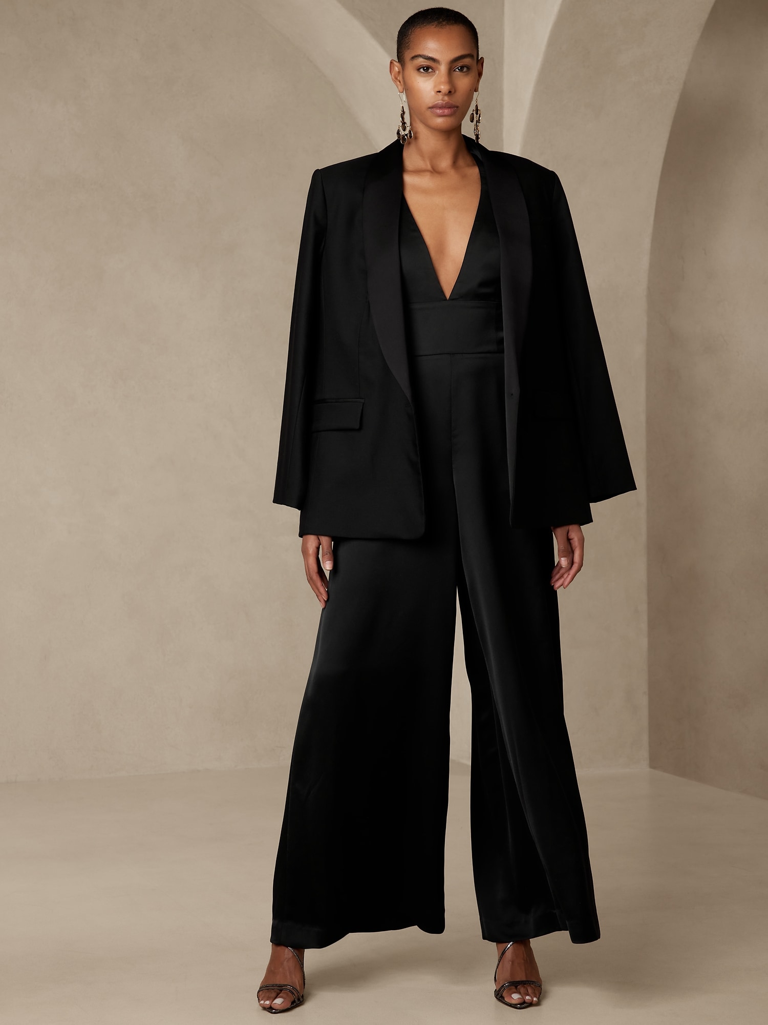 Livia Halter Jumpsuit Banana Republic