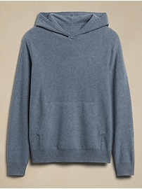 Blue cashmere hoodie best sale