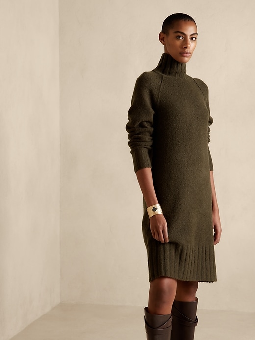 Army green sweater dress best sale