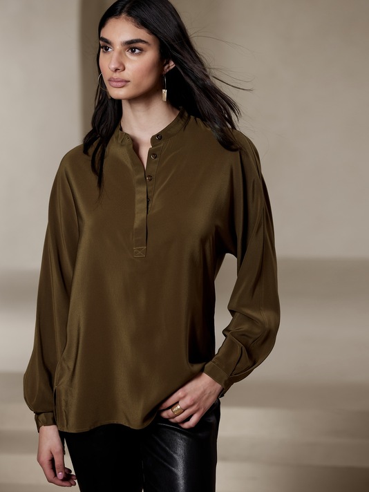 Astral Silk Crepe Tunic