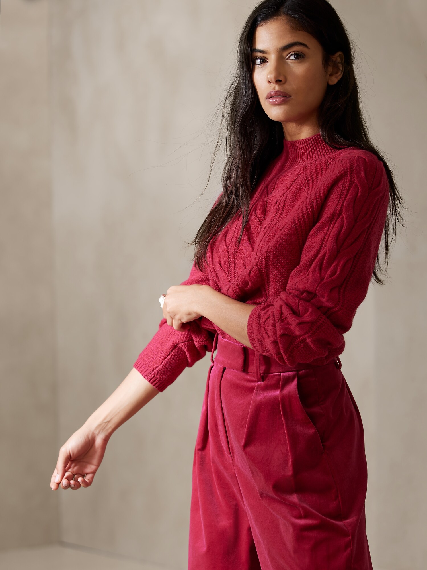 Petite Pura Merino-Blend Cardigan