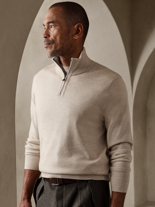 Franki Merino Half-Zip Sweater
