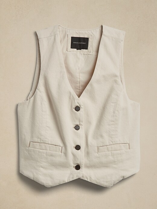 Banana republic white vest Clearance