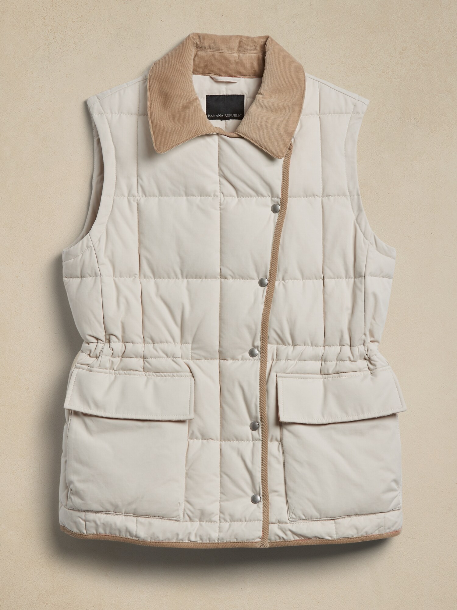 Waylon Puffer Vest Banana Republic