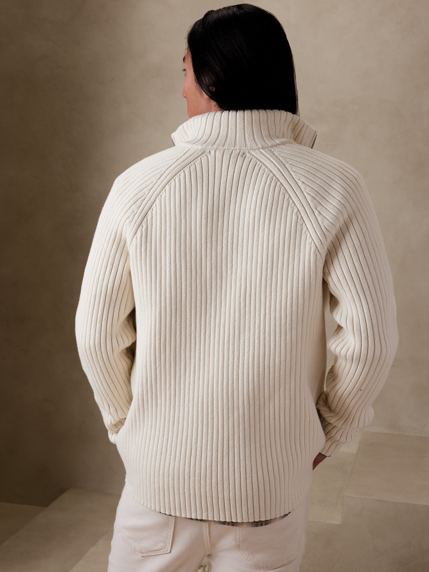 Carlito Ribbed Sweater Jacket