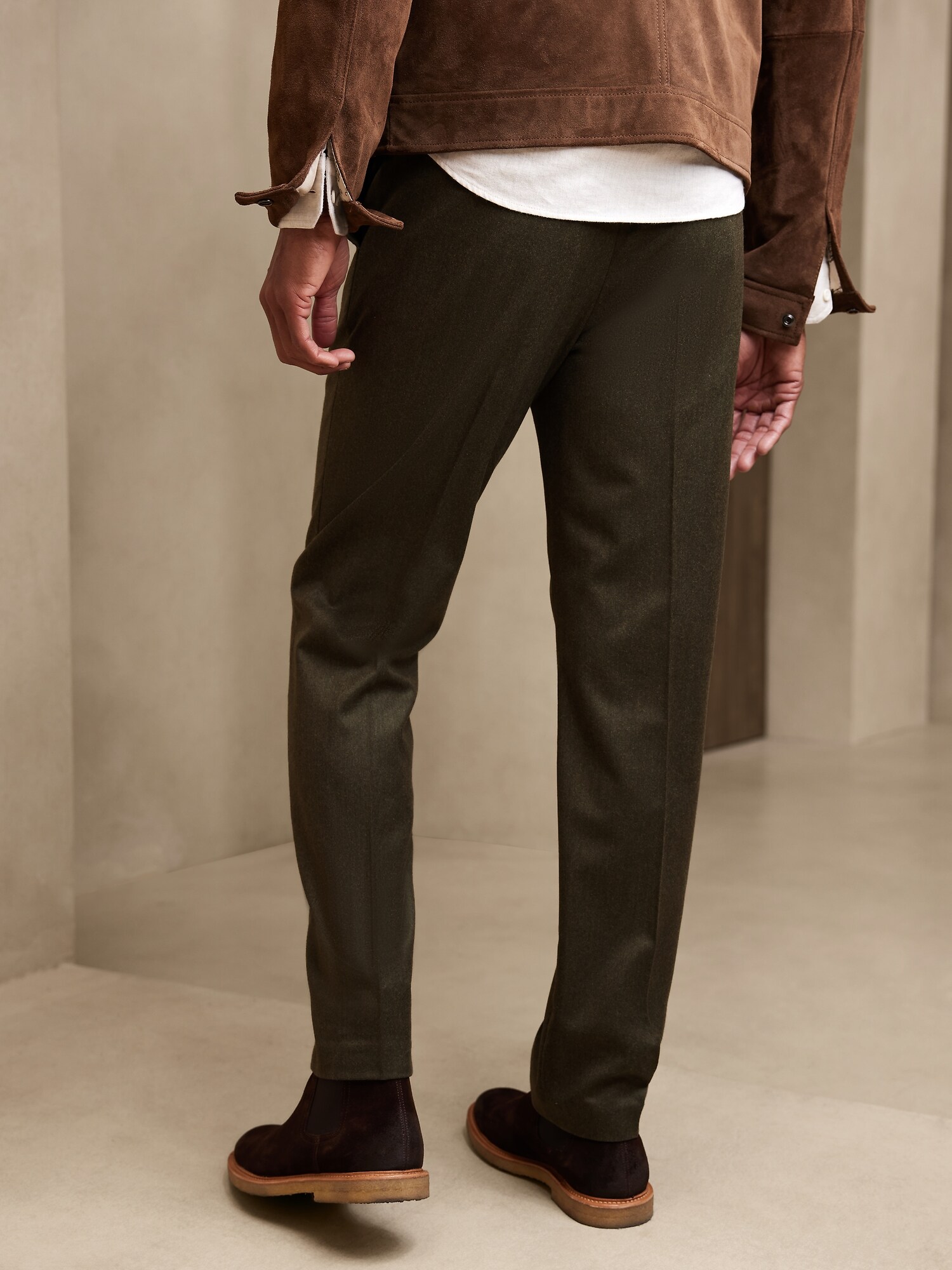 Tapered Perfect Flannel Dress Pant