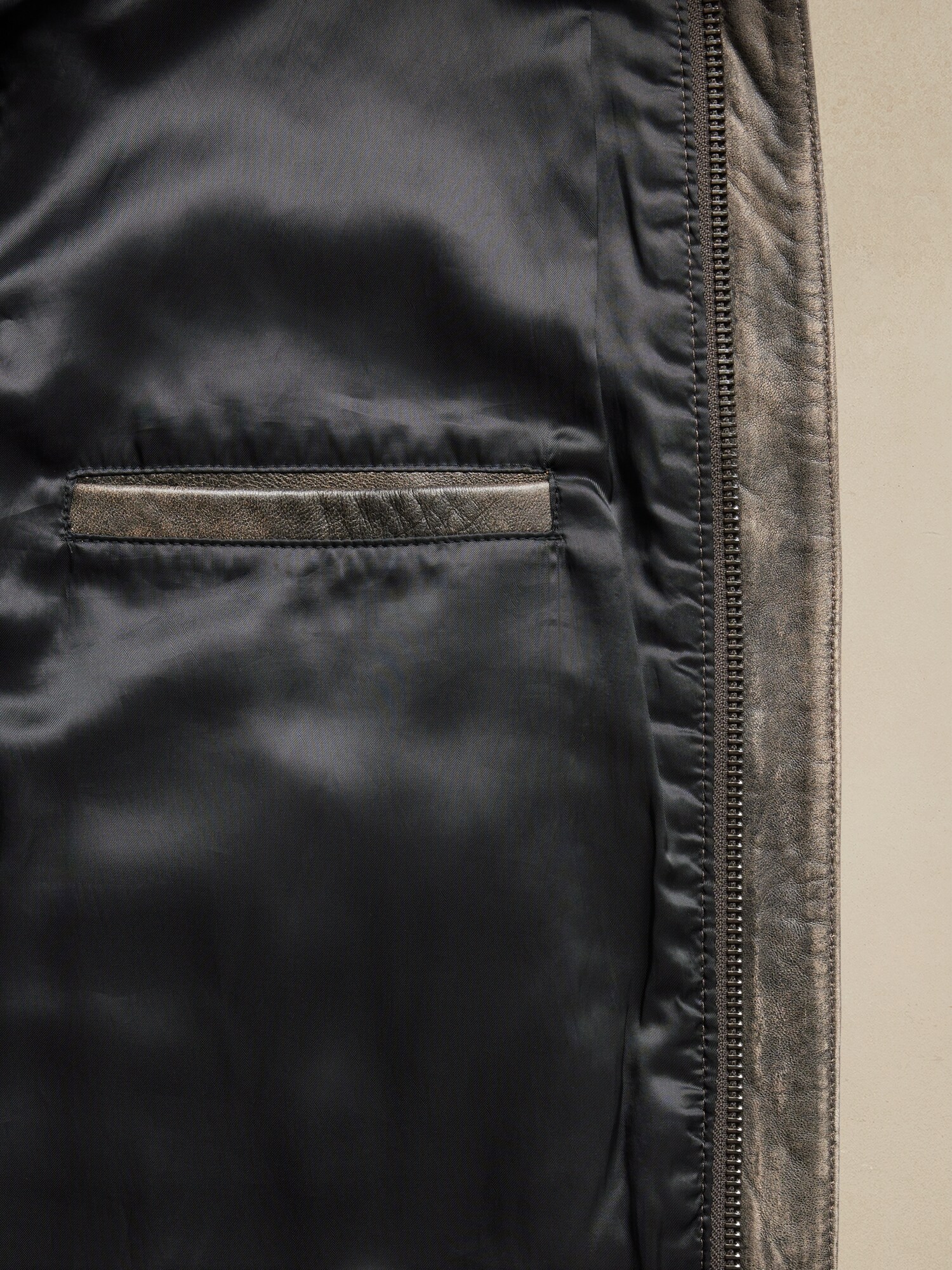 BR ARCHIVES Leather Flight Jacket