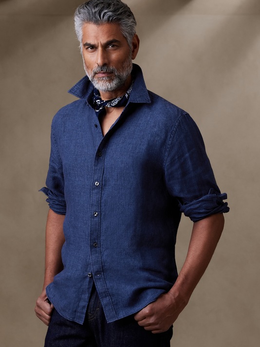 Castello Untucked Linen Shirt